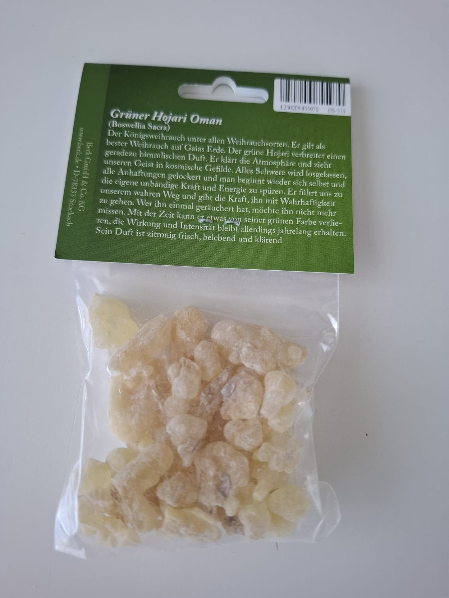 Räucherwerk Grüner Hojari Oman 30 g (Reinigung / Wahrhaftigkeit)