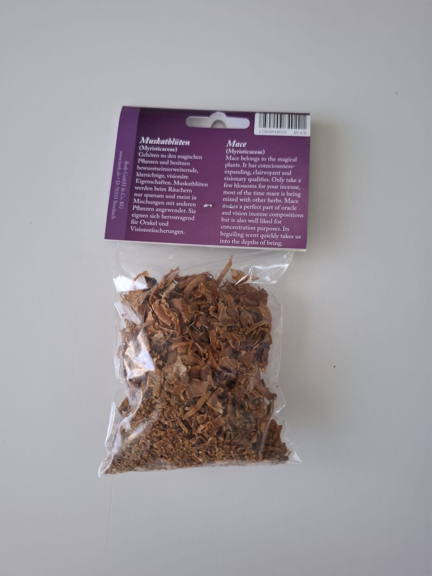Räucherwerk Muskatblüten 25 g (Wahrnehmung / himmlische Kommunikation)