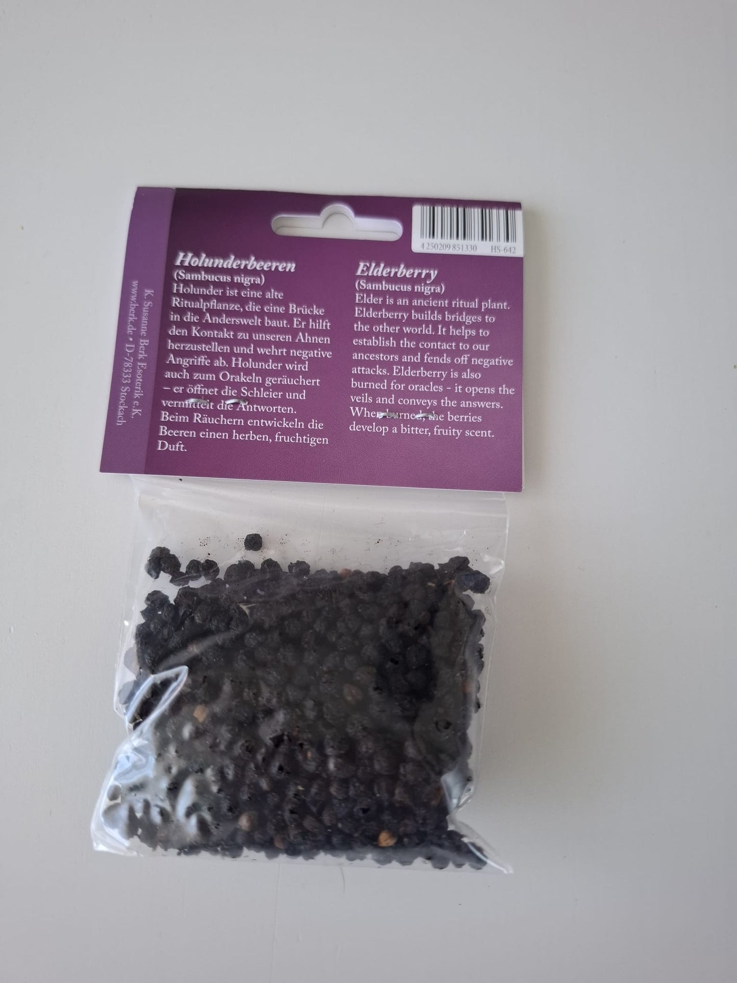 Räucherwerk Holunderbeeren 30 g (Wahrnehmung / Ahnenkontakt)