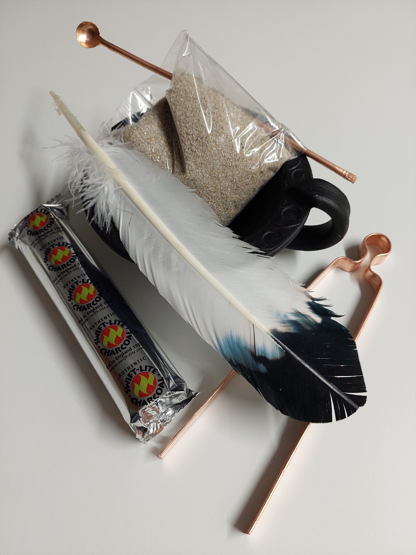 Räucherset mit grosser Tonschale (mit Griff)