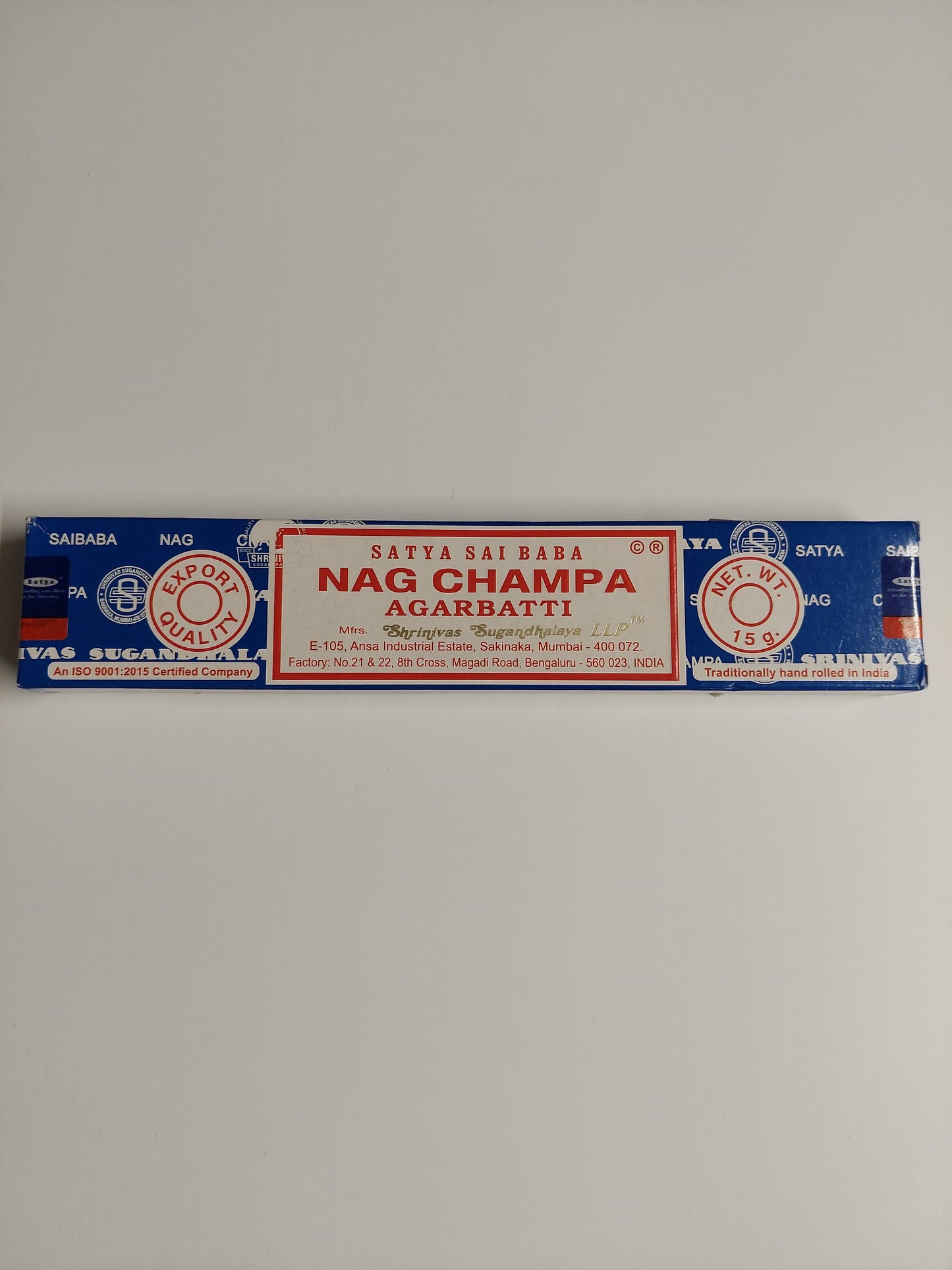 Sai Baba Nag Champa Räucherstäbchen 15 g