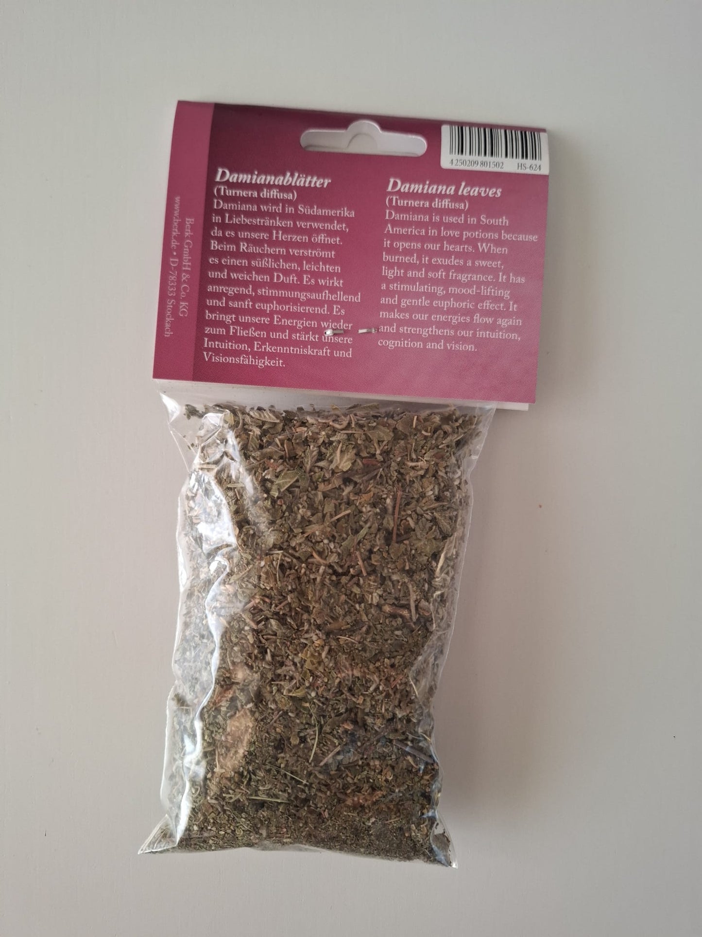 Räucherwerk Damianablätter 20 g (Liebe / Intuition)