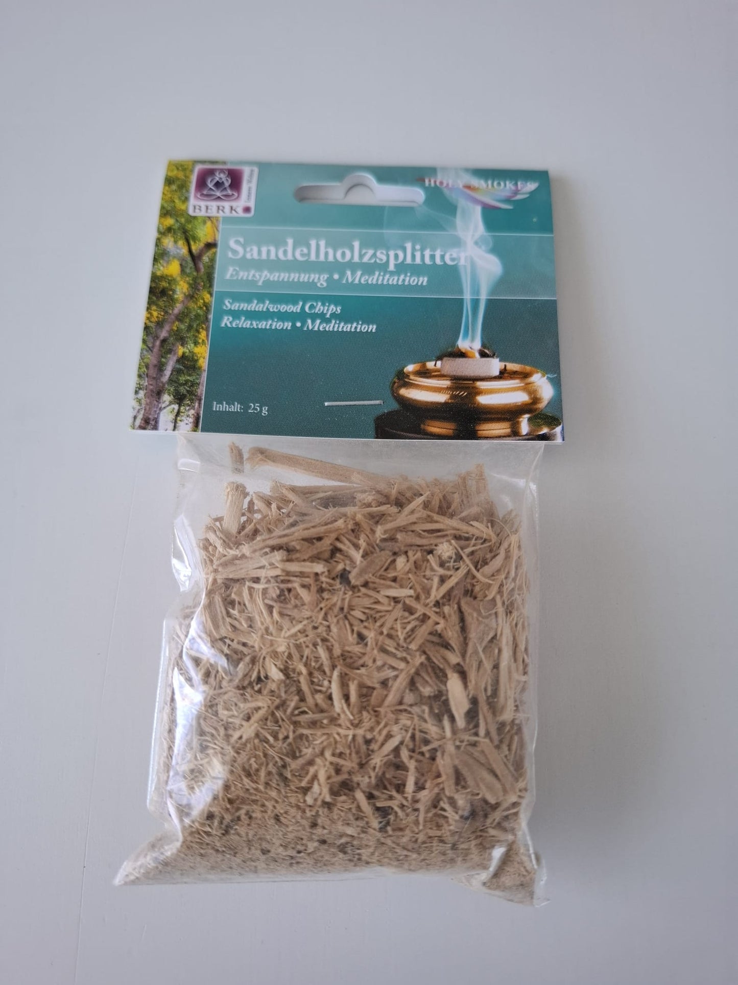 Räucherwerk Sandelholzsplitter 25 g (Entspannung / Meditation)