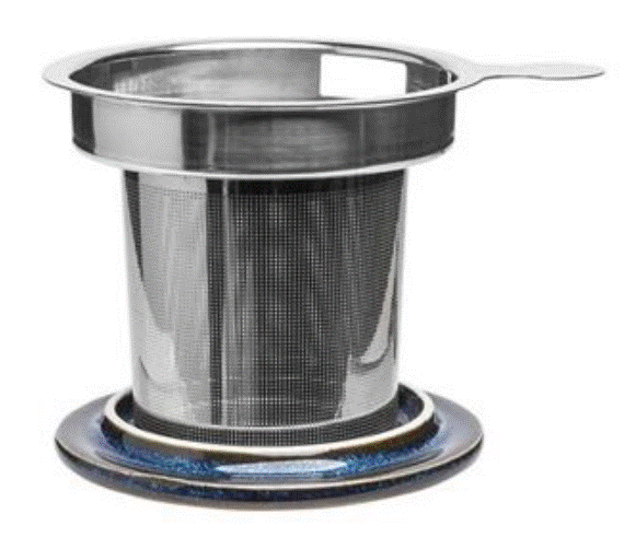 Tasse mit Teesieb INDUSTRIAL 410 ml (blau)
