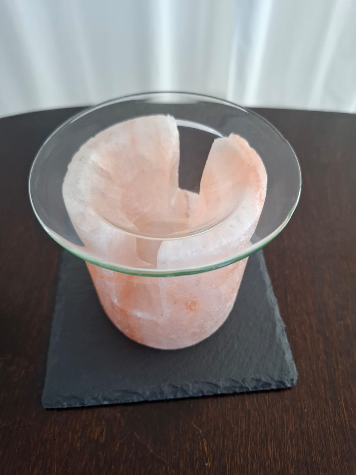 Salzkristall Teelicht Aromalampe