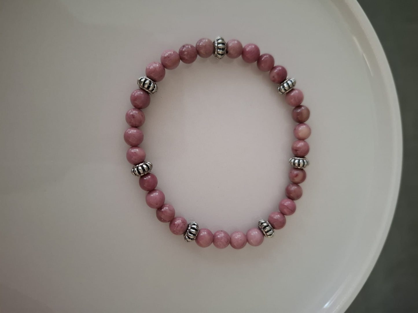 Armband Rhodonit 6 mm