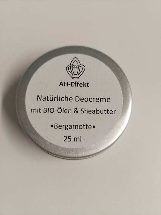 Natürliche Deocreme mit BIO-Ölen & Sheabutter *Bergamotte* 25ml