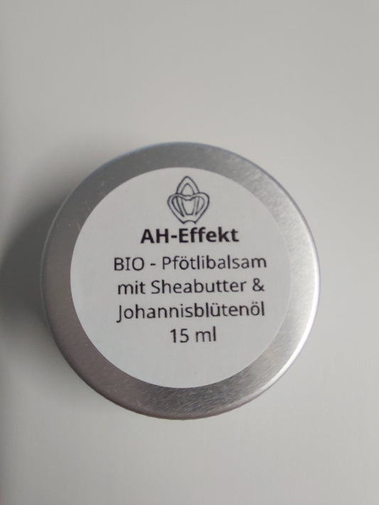 BIO-Pfötlibalsam mit Sheabutter & Johannisblütenöl 15ml