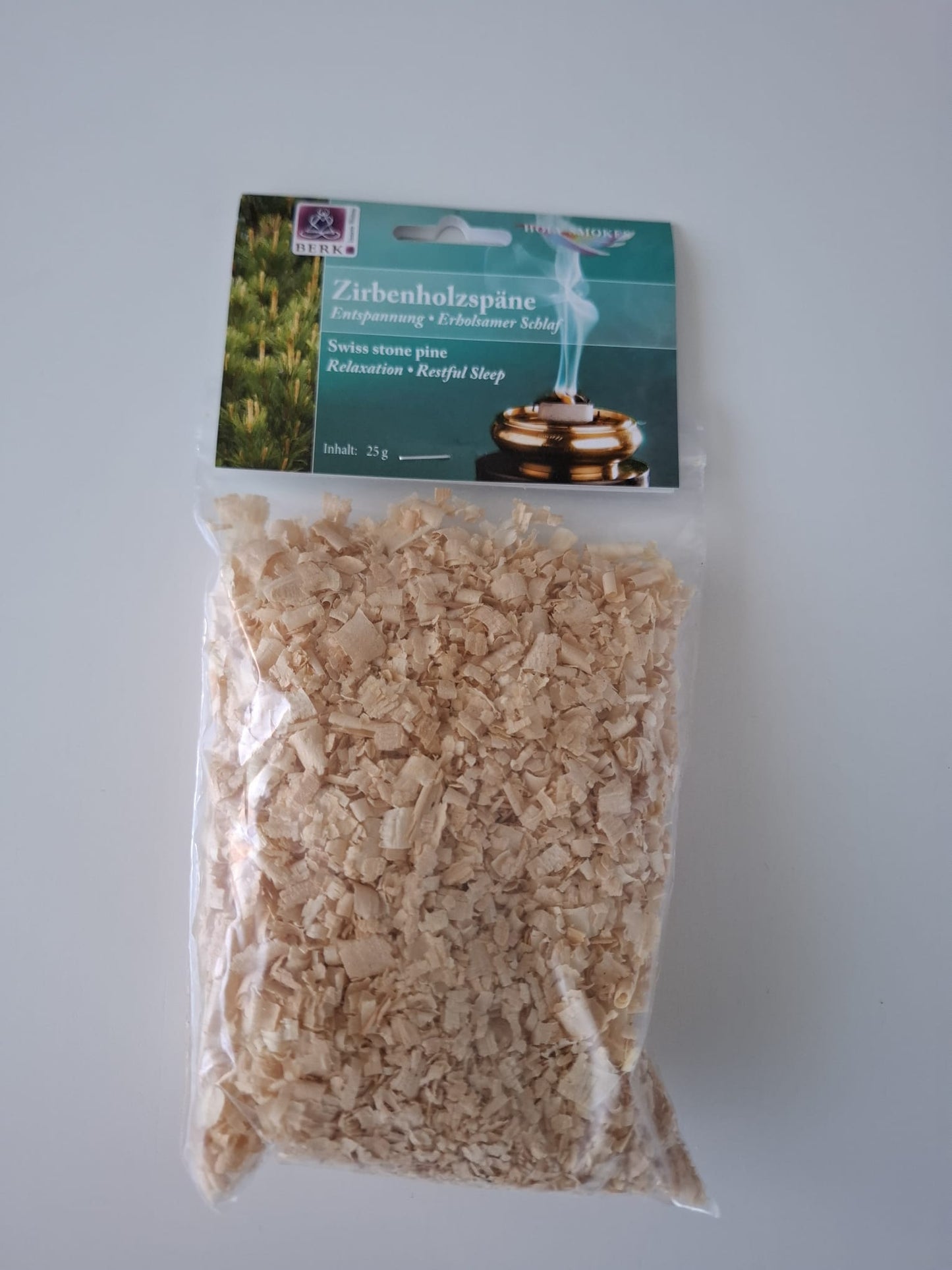 Räucherwerk Zirbenholzspäne 25g (Entspannung / erholsamer Schlaf)