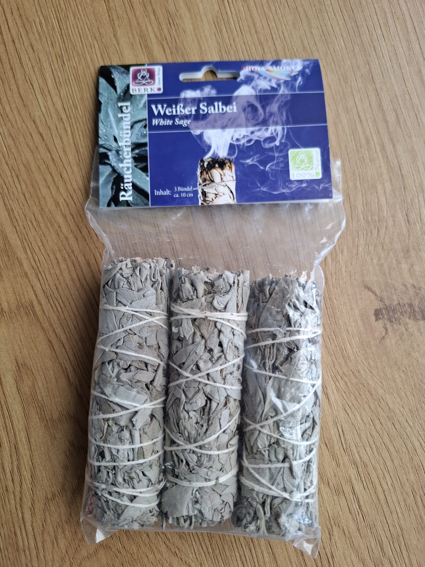 Weisser Salbei Räucherbündel im 3er Pack ca. 30g (Reinigung / Schutz)