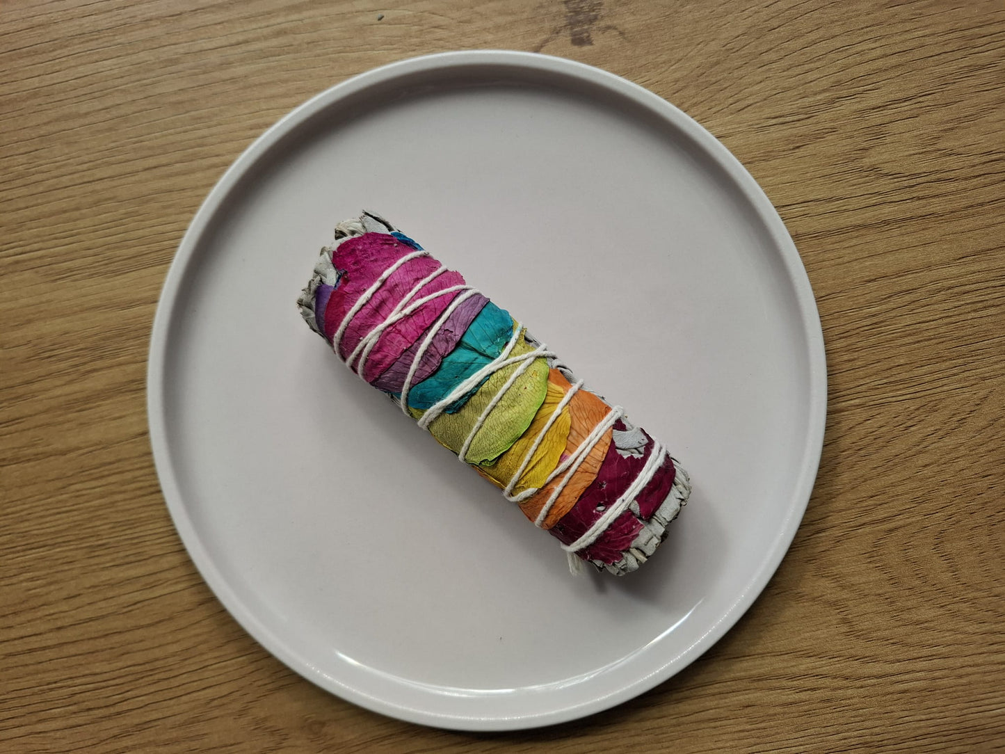Chakra-Smudge Stick mit Rosenblüten, ca. 30 g