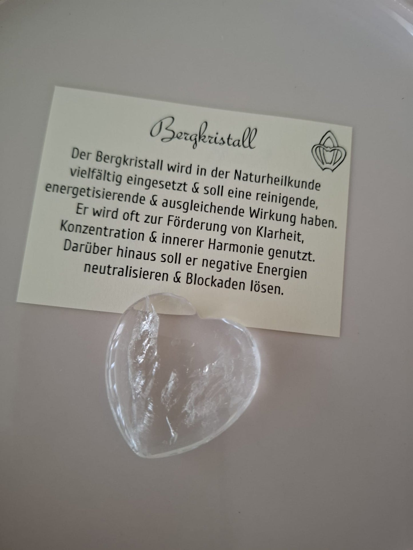 Mineralien-Herz 35mm Bergkristall