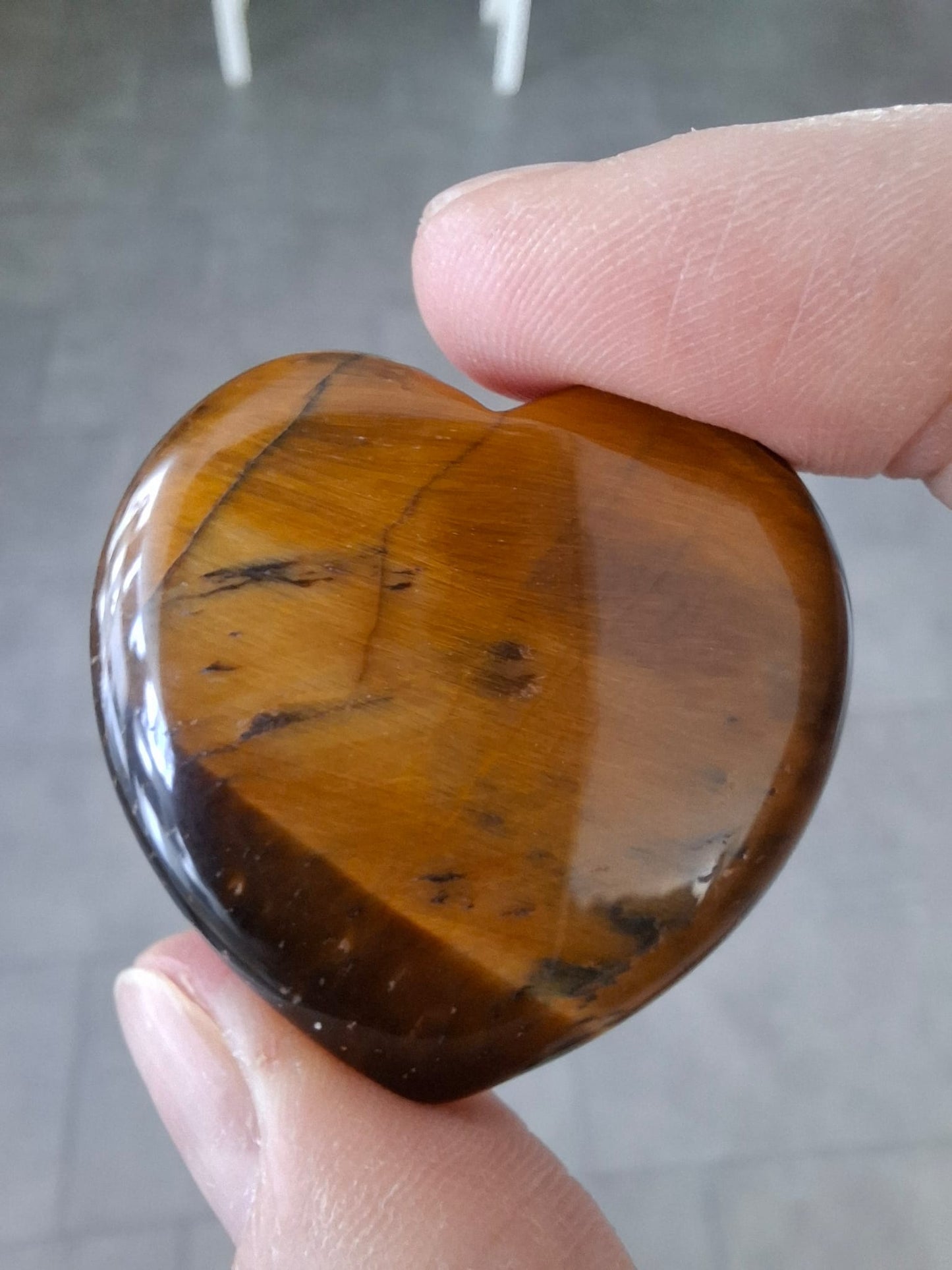 Mineralien-Herz 35mm Tigerauge