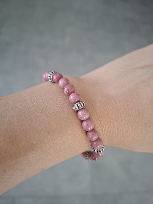 Armband Rhodonit 6 mm