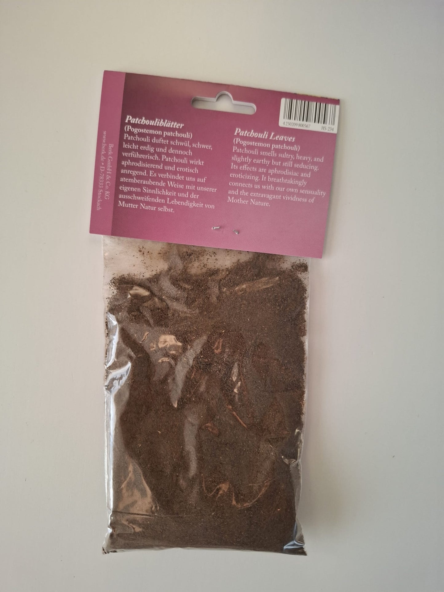 Räucherwerk Patchouliblätter 25 g (Liebe / Sinnlichkeit)