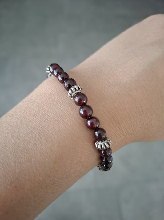 Armkette Granat 6mm