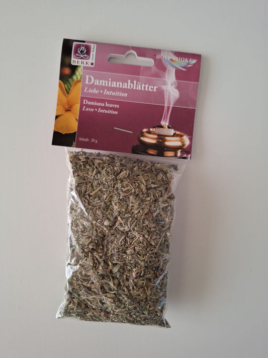 Räucherwerk Damianablätter 20 g (Liebe / Intuition)