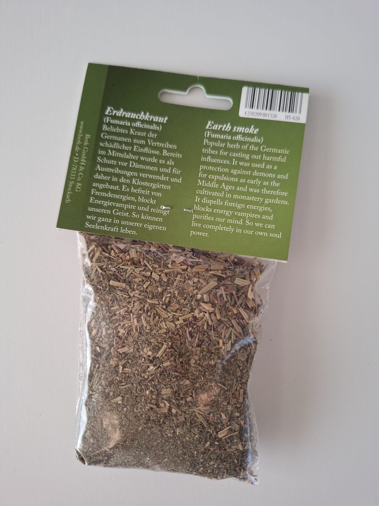 Räucherwerk Erdrauchkraut 20 g (Reinigung / Frei von Fremdenergien)