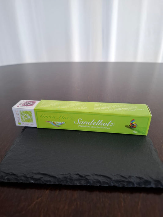 Räucherstäbli "Sandelholz" Green Line von Holy Smokes 10g