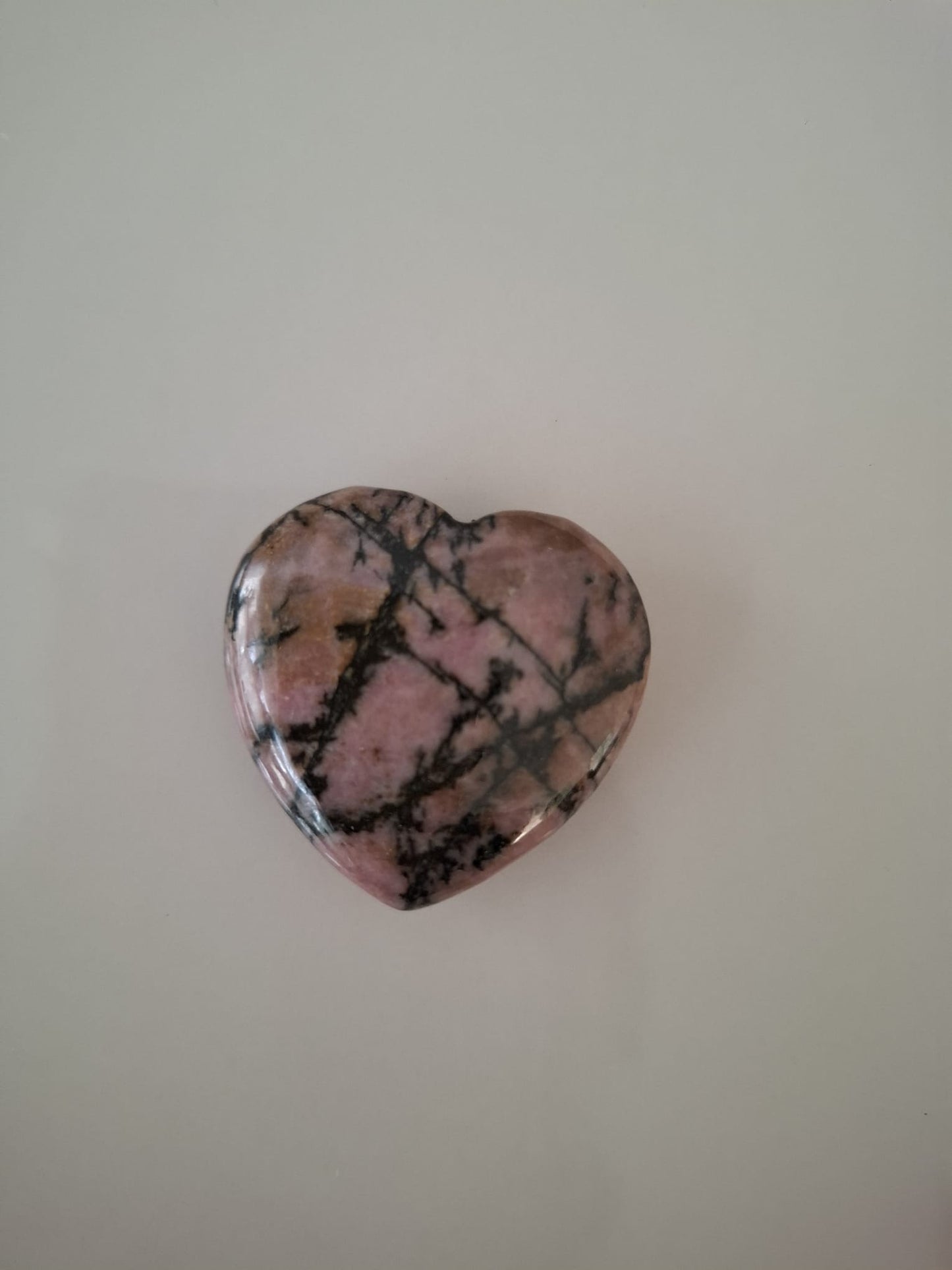Mineralien-Herz 35mm Rhodonit AA-Qualität