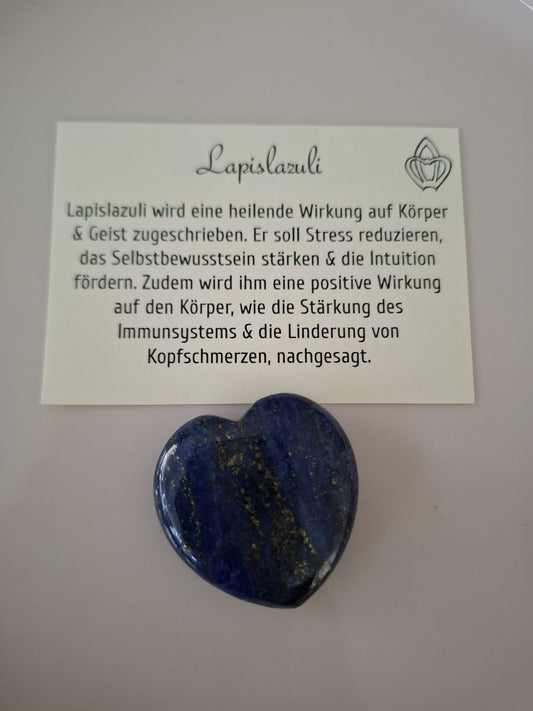 Mineralien-Herz 35mm Lapis Lazuli